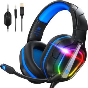 Fachixy Wired Gaming Headset for PS4, PS5, Xbox