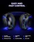 Wireless 7.1 Surround Sound Gaming Headset (Black-Blue)