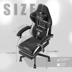 Ergonomic Dowinx Gaming Chair with Massage Footrest