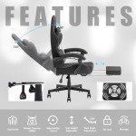Ergonomic Dowinx Gaming Chair with Massage Footrest