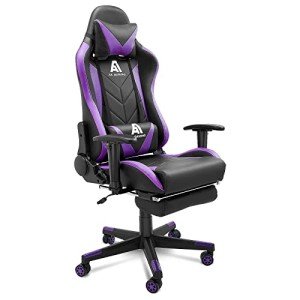Ergonomic Gaming Chair with Footrest and Lumbar Support