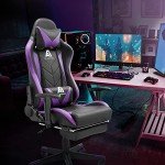 Ergonomic Gaming Chair with Footrest and Lumbar Support