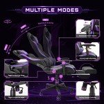 Ergonomic Gaming Chair with Footrest and Lumbar Support