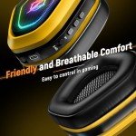 Ozeino Wireless Gaming Headset: Dual USB, 30-Hour Battery