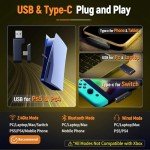 Ozeino Wireless Gaming Headset: Dual USB, 30-Hour Battery