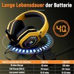 Ozeino Wireless Gaming Headset: Dual USB, 30-Hour Battery