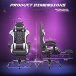 Homall Ergonomic Gaming Chair with Footrest and Massage