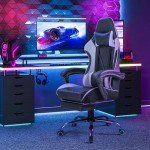 Homall Ergonomic Gaming Chair with Footrest and Massage