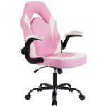 DUMOS Ergonomic Gaming Chair with Lumbar Support - Pink