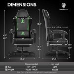 Dowinx Ergonomic Gaming Chair with Massage Support