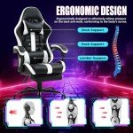 HOMHUM Ergonomic Gaming Chair with Footrest
