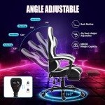 HOMHUM Ergonomic Gaming Chair with Footrest