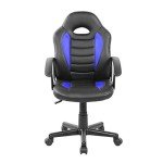 Kid's Blue Gaming Racer Chair with Wheels