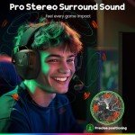 Wireless 3D Stereo Gaming Headset with ENC Mic