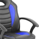 Kid's Blue Gaming Racer Chair with Wheels