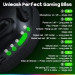 Wireless 3D Stereo Gaming Headset with ENC Mic