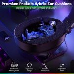 WESEARY WG2 Wireless Gaming Headset with RGB Lighting