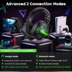 WESEARY WG2 Wireless Gaming Headset with RGB Lighting