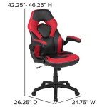 High-Back Racing Style Gaming Chair - Red/Black