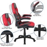 High-Back Racing Style Gaming Chair - Red/Black