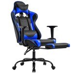 Ergonomic Gaming Chair with Footrest and Lumbar Support