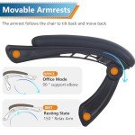 Adjustable Ergonomic Gaming Chair with Footrest - White