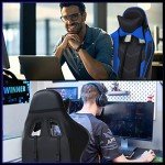 Ergonomic Gaming Chair with Footrest and Lumbar Support