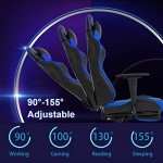 Ergonomic Gaming Chair with Footrest and Lumbar Support