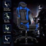 Ergonomic Gaming Chair with Footrest and Lumbar Support
