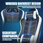 GTPLAYER Adjustable Gaming Chair with Footrest
