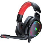 Jimonyer RGB Gaming Headset with Noise Cancelling Mic