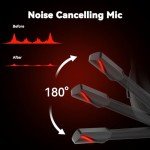 Jimonyer RGB Gaming Headset with Noise Cancelling Mic