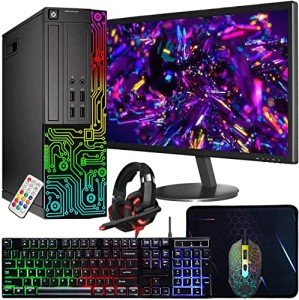 Dell Optiplex Gaming PC with RGB Keyboard & Monitor