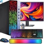 HP ProDesk Gaming PC with RGB, Intel i5, 16GB RAM