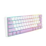 SAMA 60% RGB Wired Gaming Keyboard - White Purple