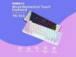 SAMA 60% RGB Wired Gaming Keyboard - White Purple