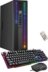 HP EliteDesk RGB Gaming PC with AMD Processor
