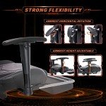 Ergonomic Black Gaming Chair with Footrest & Lumbar Support