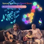 JIMIMORO Hexagon RGB LED Light Panels - 8 Pack