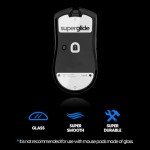 Superglide Glass Mouse Skates for Balanced Gaming