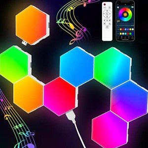 TISOFU RGB Hexagon LED Gaming Wall Lights