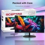 SCEPTRE 24-Inch Curved Gaming Monitor with Speakers