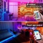 30.5m RGB LED Strip Lights with App Control