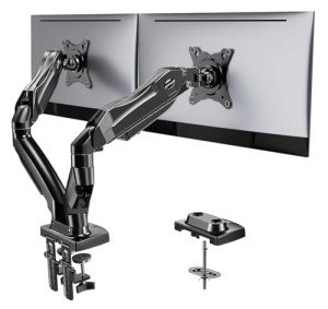 HUANUO Dual Monitor Desk Mount with Gas Spring