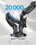HUANUO Dual Monitor Desk Mount with Gas Spring