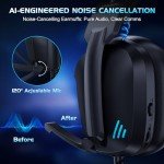 Vakedy HW11 Gaming Headset for PS4, PS5, Xbox