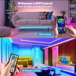 Smart RGB LED Strip Lights with Music Sync