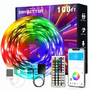 DAYBETTER 100ft Smart RGB LED Strip Lights