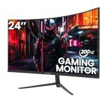 CRUA 24" Curved Gaming Monitor 200Hz FHD
