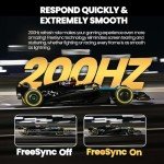 CRUA 24" Curved Gaming Monitor 200Hz FHD